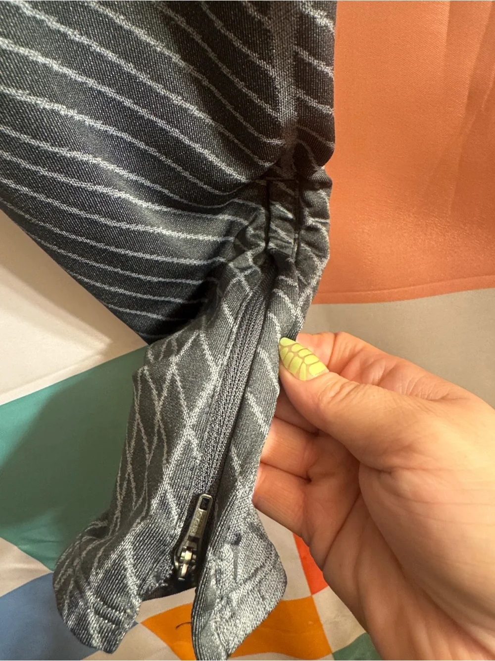 Nike Grey Athletic Track Pants with Pockets and Zipper Ankles